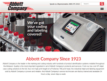 Tablet Screenshot of abbottcompany.net